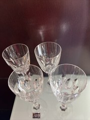 Set Of 4 Fair Lady Crystal Cordial Glasses By Mikasa