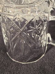 4-CRISTAL D’ARQUES DURAND Chantilly Taille Beaugency MUG Glass SET Coffee France