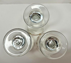 LIBBEY CRISA AUTUMN LEAVES ACORNS VINTAGE WATER WINE GOBLETS STEMWARE SET 3