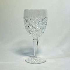 Vintage Waterford Crystal Comeragh Cross Hatch Claret Wine Glass 6 5/8”