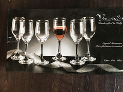 Versailles Crystal Stemware 6 Piece – 6 Oz Wine Glasses Hand Crafted