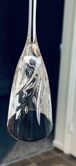 2 Cristal d’Arques Crystal CASSANDRA Gold Rim 8.75”Champagne Flutes Discontinued