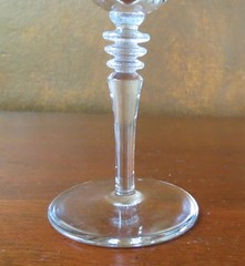 Libbey Rock Sharpe #2010-17 Cut Flower & Dots Tall Water Goblet(s)