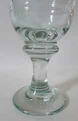Libbey Glass 4 Vtg Sirrus Spanish Green Tinted Ribbed 7-3/8″ Water Goblets