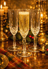 Oneida Capri Antonia 24% Lead Clear Crystal Glasses 5oz. Flutes Set Of 4