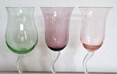 Studio Art Wine Glass w/Curved Stems Set of 3