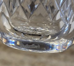 WATERFORD CRYSTAL LISMORE 12 OUNCE FLAT TUMBLER 5 inches tall
