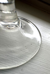 3 Pc Vtg Federal Glass Cocktail Coupe-Etched Dot Pattern, Ringed Stem-1940s