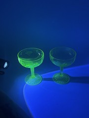 Uranium Coupe Goblets Grape