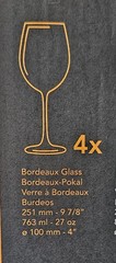 Nachtmann Vivendi Bordeaux Crystal Glass Stemware Set Of 4 Germany BRAND NEW