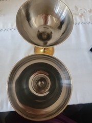 Pair Of Brass Champagne Goblets/Glasses
