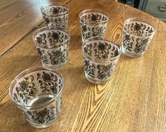 1960’s MCM LIBBEY ELCYDA Set of 6 Low Ball Cocktail Glasses