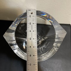 ORREFORS MARIN Oval Bowl by Jan Johansson, Etched City Of Chicago – Signed