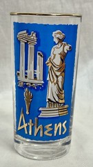 Vintage Libbey Cities of The World Highball Glasses Athens & Bombay Set of 2 MCM