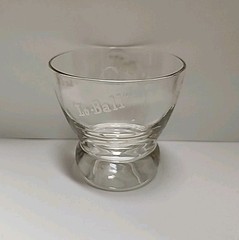 ☆ Vintage Eva Zeisel Lo Ball Glass White Letters
