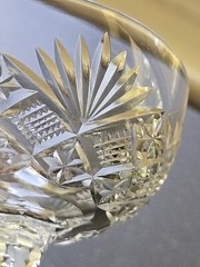 Set 3 St. Louis STL20 Cut Crystal Cordial / Sherry Glass 4 7/8″ 1930s