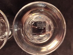 2 DANSK Carla Crystal Wine Glasses JHQ Rare Vintage 1970