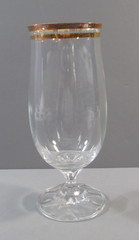 Versailles Crystal Stemware Iced Tea / Water Goblet w/ Gold Trim on Rim – Italy