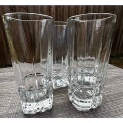 Libbey ‘Squire’ 16 oz Heavy Square Bottom Highball Drinking Coolers-Set of 4