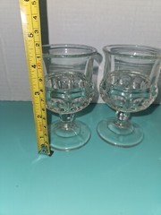 Reproduction Of Antique 1880’s EAPG Wine Goblet «Kings Crown» Pattern CORDIAL