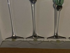 BLOCK Crystal Mouth Blown Kaleidoscope Corial 6pc Set