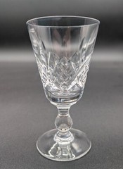2 STUART England Crystal Glengarry Cambridge 4 1/8″ Sherry Glasses Stemware