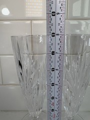 Set of 2 Princess House Royal Highlights 960 Cut Crystal Pilsner Glasses Goblets