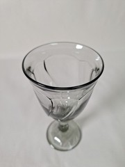 NORITAKE Sweet Swirl Smoke Gray Amethyst Water Goblets 7 3/8 Inch