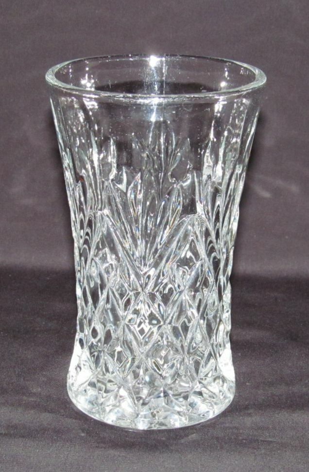 Anchor Hocking Glass PRESCUT PINEAPPLE Crystal Flat Water Tumbler