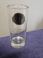 Vintage Fort Snelling Round Tower Glass. Gold Gilt