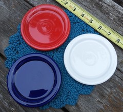 Fiestaware Shot Glass & Coaster Set, Red White Blue USA Patriotic Fiesta