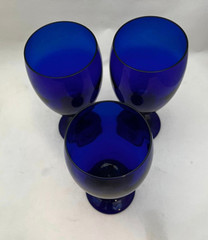 Premiere Cobalt Blue Ice Tea Glasses by LIbbey Glass (set of 3)