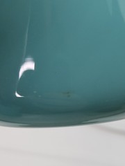 Turquoise Blue Opaline Glass Tumbler Cups Possibly French Portieux? 3 3/4″ Tall