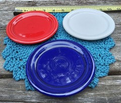 Fiestaware Shot Glass & Coaster Set, Red White Blue USA Patriotic Fiesta