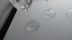 Tulip Shaped Stemware wine glasses 5 large and 4 small,