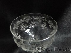 Clear w/ Etched Stars, Optic: Champagne / Sherbet (s), 4 1/2″ — CR#079