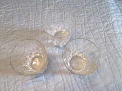 3 Vtg Arcoroc Arc Clear Low Ball Whiskey/Water Rocks Glasses 10 oz. 4” Tall