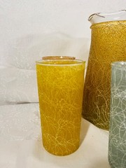 MCM ~ 1950’s Retro Vintage Spaghetti String ~ Pitcher and Tumbler Set ~ Nice!