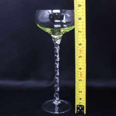 VINTAGE 8 3/4″ TWISTED STEM LIQUOR COCKTAIL GLASS 7oz