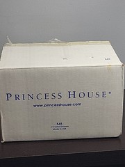 Princess House Fantasia 4 Crystal Tumblers #545 New In Original Box Made In USA
