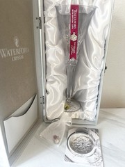 Waterford Snowflake Wishes 10th Edition “Love” Champagne Flute w/ Charm NIB
