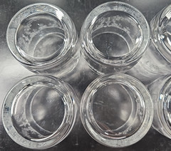 6 Import Assoc Cascade Double Old Fashioned Set Vintage Floral Whiskey Retro Lot