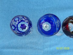 Lot of 4 Nachtmann Schliff Schleuder Cut to Clear 7 1/2″ Tall Hock Wine Glasses