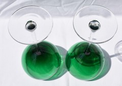 Lenox – HOLIDAY GEMS EMERALD GREEN – Set of 2 – 8 3/4″ Balloon Goblets