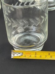 Vtg Winchester Crystal Drinking Glasses Anchor Hocking Laurel 15oz Ice Tea NOS