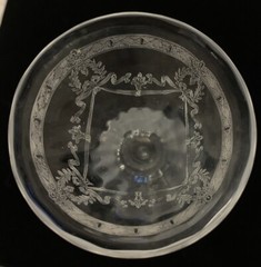 Tiffin Optic Wreath & Bow 1.75 Oz. Gin Set Of 3