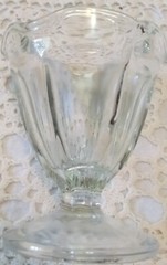 Vtg Set Of 8 Clear Tulip Ice Cream Glasses Soda Shop Style Anchor Hocking DB