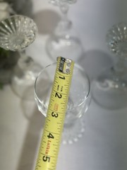 Vintage Mikasa Crystal The Ritz Wine Goblets Still in Orginal box 6.5” Tall