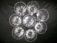 J.C. Penney Chris Madden Veneto Clear Optic Water Goblets Set of 8