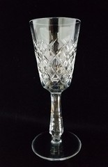 Lenox Starfire, Galaxy Cut Crystal Cordial Glass, 6 1/4″ EUC
